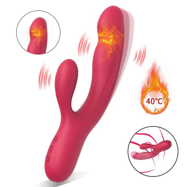 Female strong vibration AV vibration stick patting intelligent heating massage G-spot masturbation device