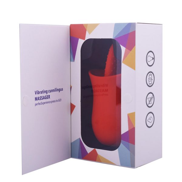 Silicone vibration rods vibrate the tongue, female tongue licking the masturbation device to tease - Image 3