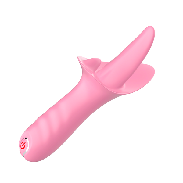 Silicone vibration rods vibrate the tongue, female tongue licking the masturbation device to tease - Image 5
