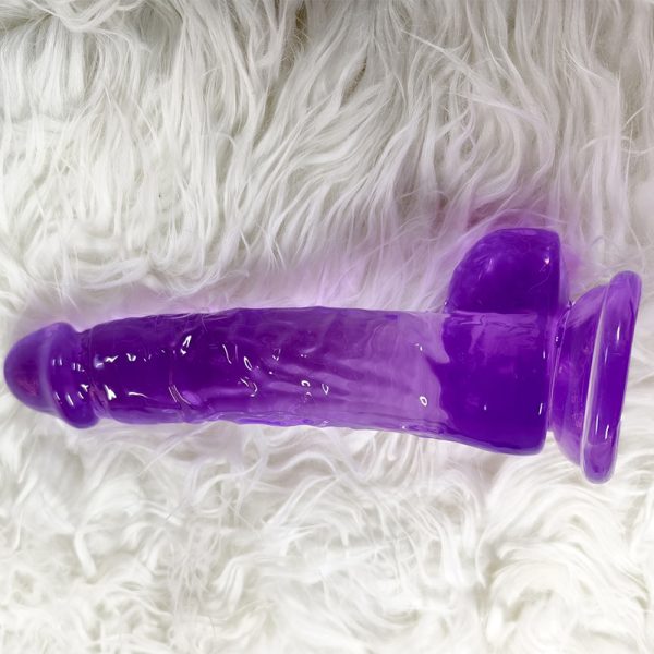Female artificial penis, crystal transparent with eggs, artificial penis, female masturbation device - Image 8