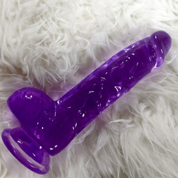 Female artificial penis, crystal transparent with eggs, artificial penis, female masturbation device - Image 9