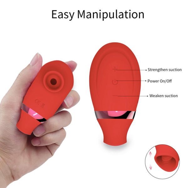 Tongue licking and sucking 2 to 1G, tap the vibration rod, USB charging, female jump egg - Image 4