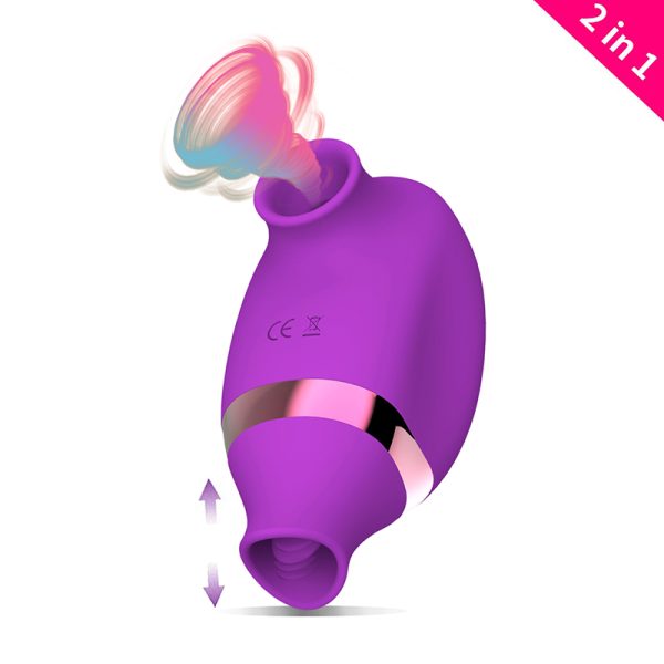 Tongue licking and sucking 2 to 1G, tap the vibration rod, USB charging, female jump egg