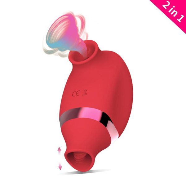 Tongue licking and sucking 2 to 1G, tap the vibration rod, USB charging, female jump egg - Image 2
