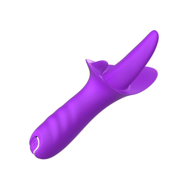 Silicone vibration rods vibrate the tongue, female tongue licking the masturbation device to tease - Image 4