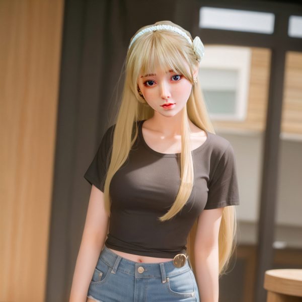 TPE SEXY DOLL, high-end quality, imported material, hair transplant style, full-body solid doll, folded cute and quiet - Image 2