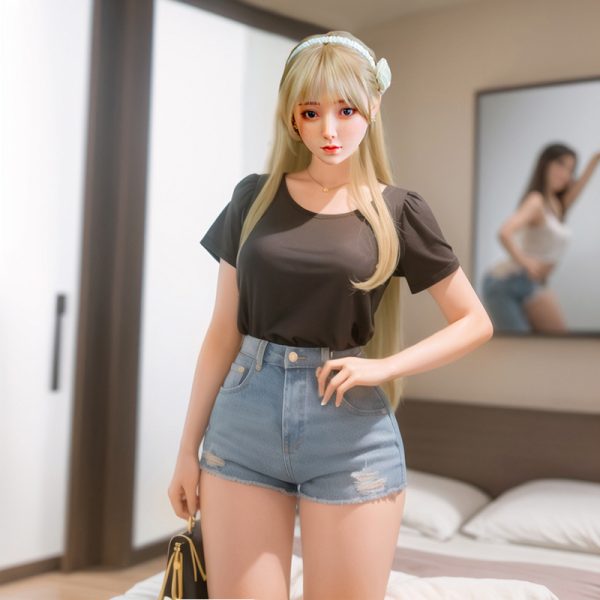 TPE SEXY DOLL, high-end quality, imported material, hair transplant style, full-body solid doll, folded cute and quiet - Image 4
